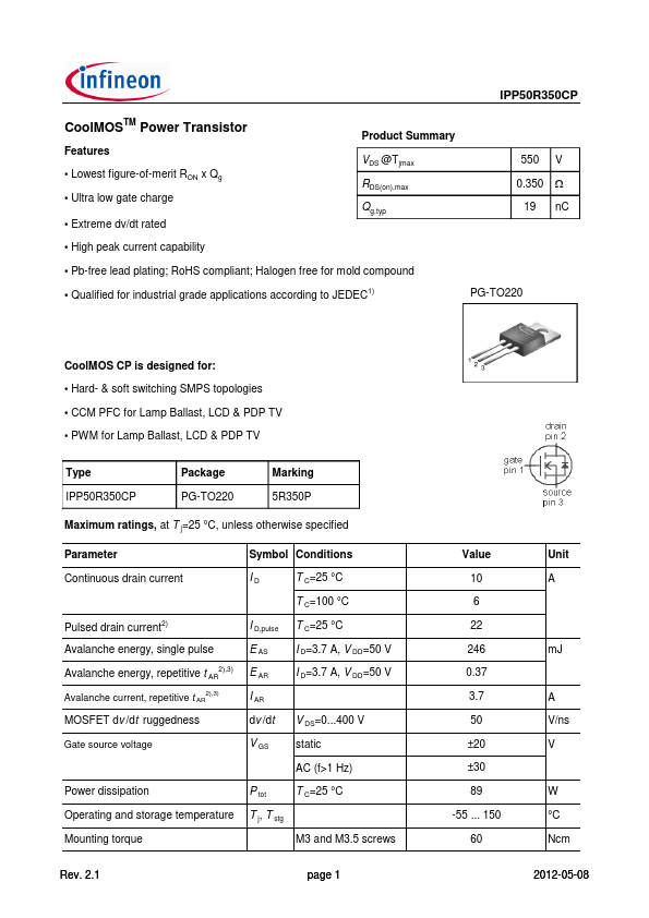 IPP50R350CP