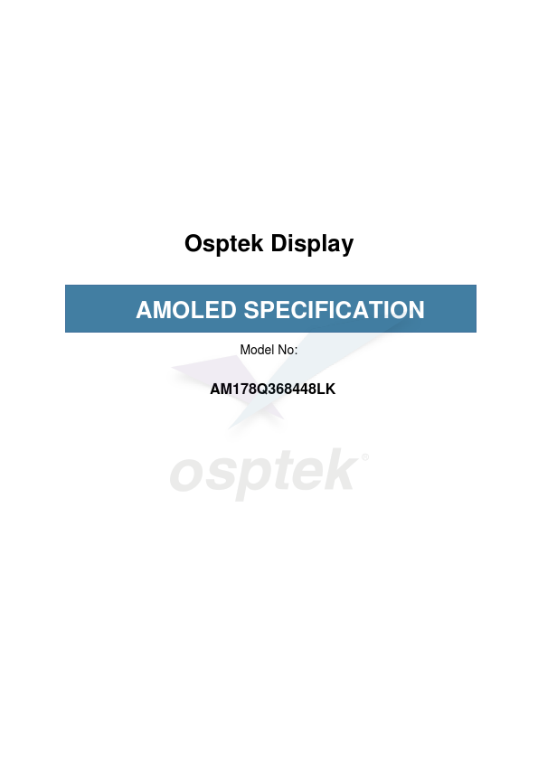 AM178Q368448LK Datasheet Preview