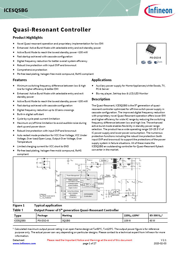 ICE5QSBG Datasheet Preview