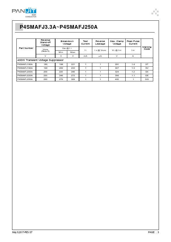 P4SMAFJ5.0A