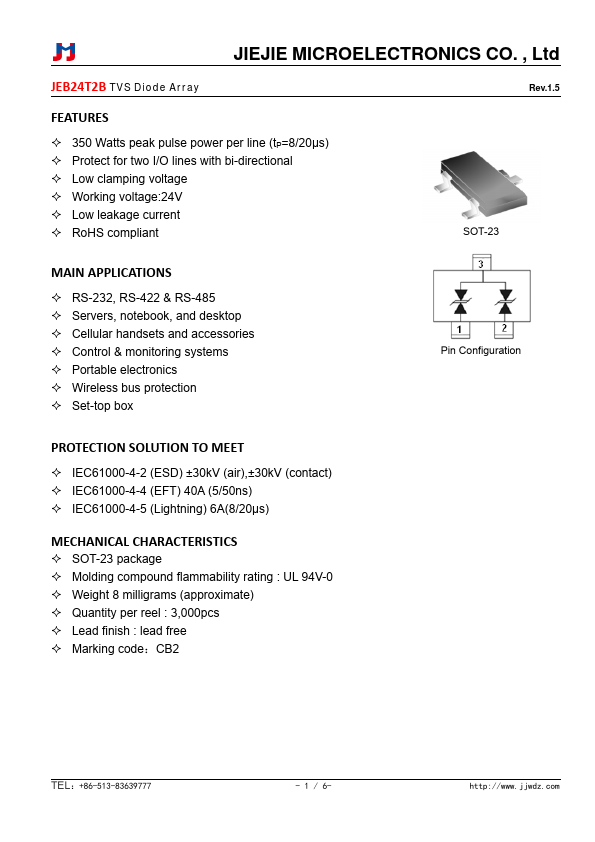 JEB24T2B Datasheet Preview