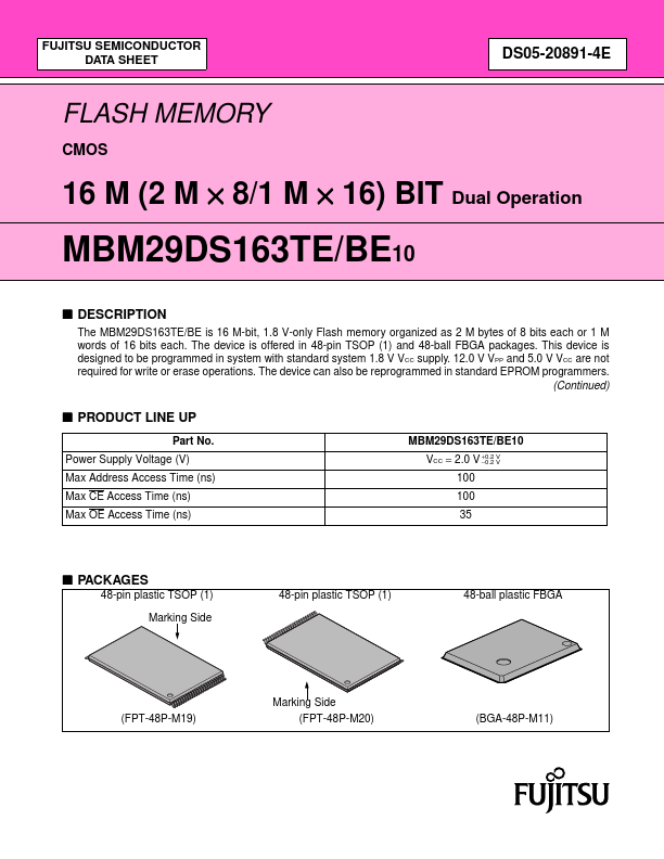 MBM29DS163BE