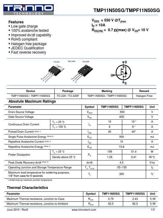 TMPF11N50SG