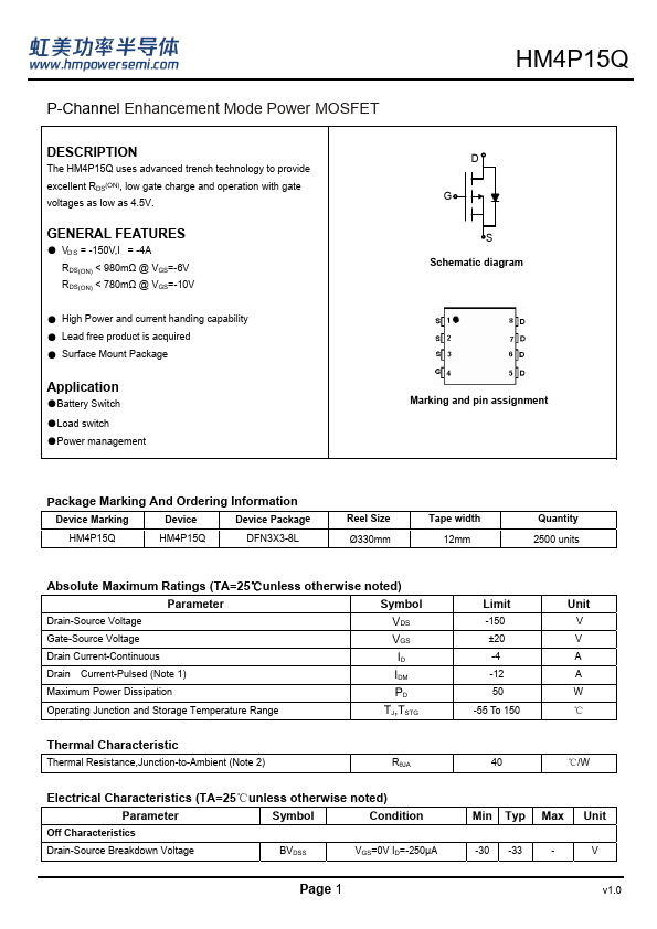 HM4P15Q Datasheet Preview
