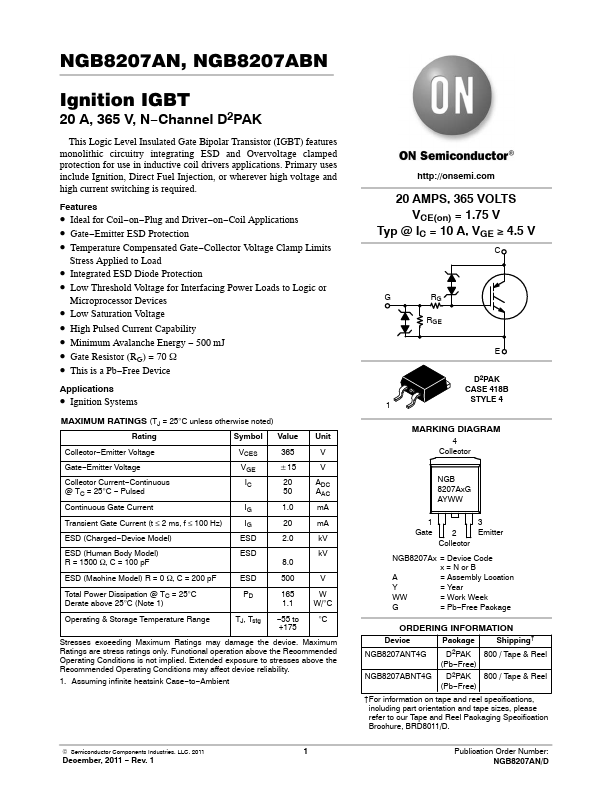 NGB8207ANT4G