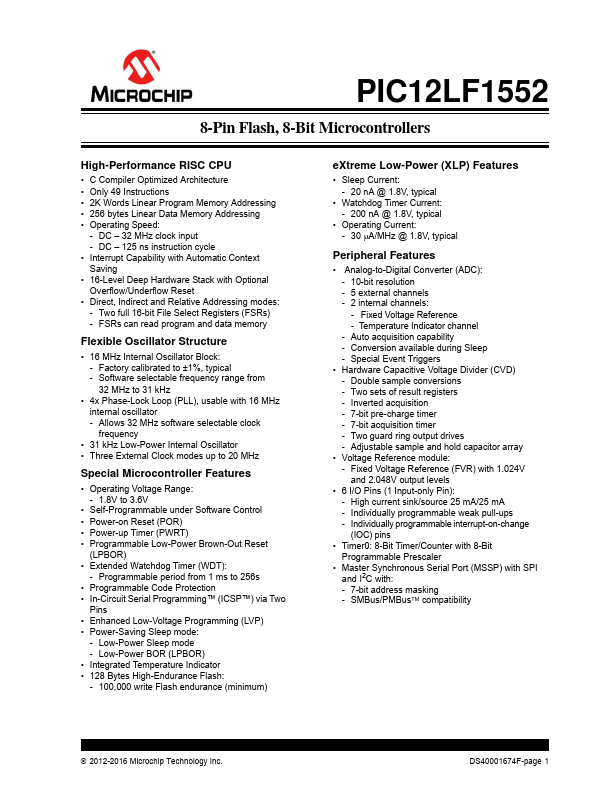 PIC12LF1552