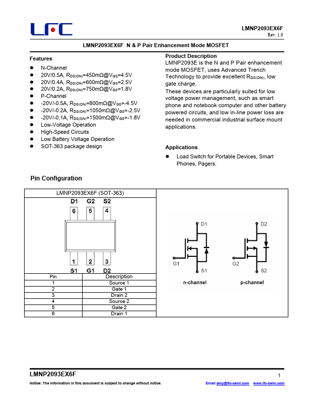 LMNP2093EX6F Datasheet Preview