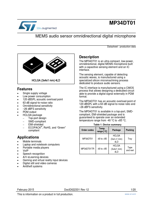 MP34DT01