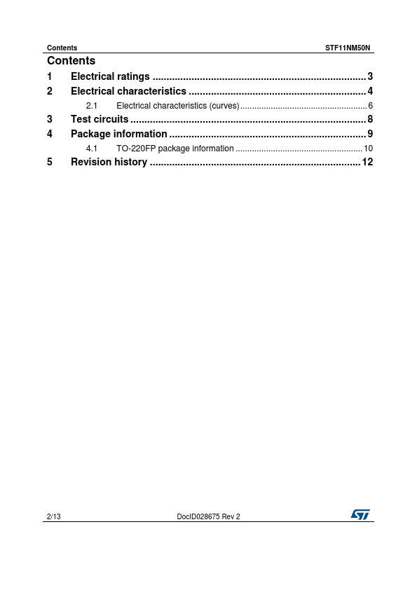 STF11NM50N