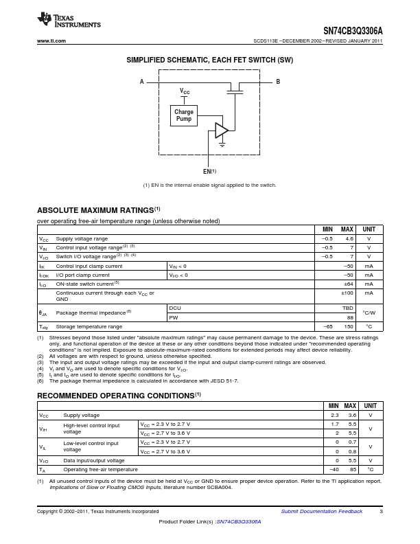 SN74CB3Q3306A