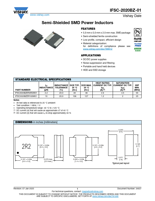 IFSC-2020BZ-01 Datasheet Preview