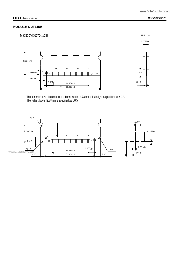 MSC23CV43257D-XXBS8