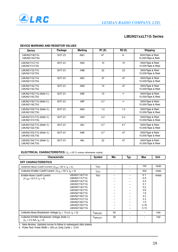 LMUN2134LT1G