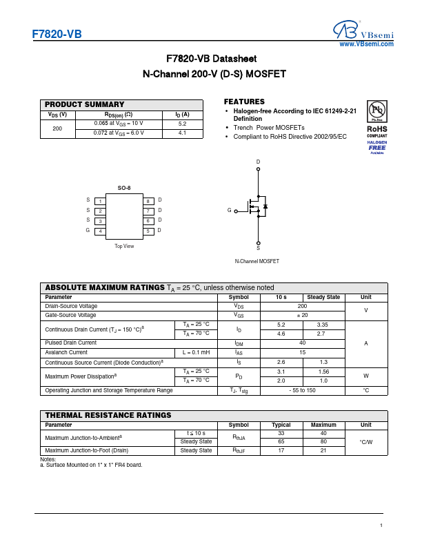 F7820 Datasheet Preview