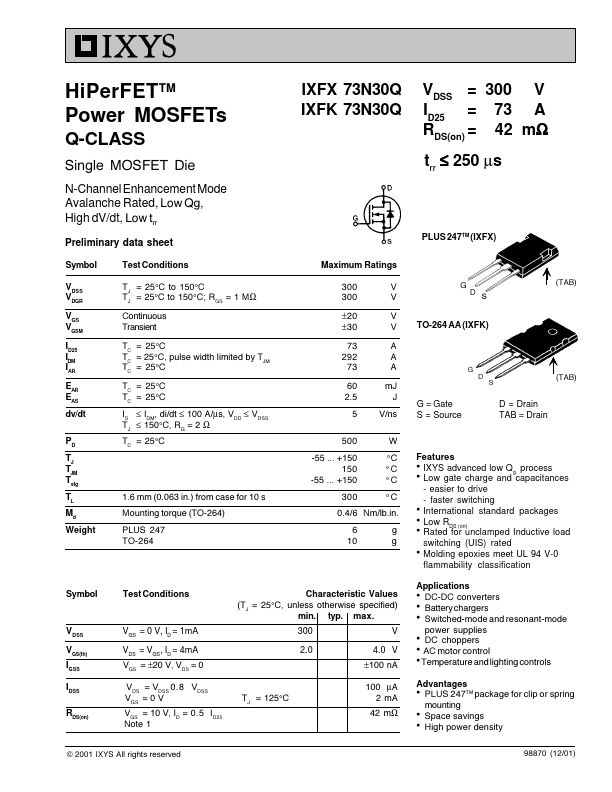 IXFX73N30Q