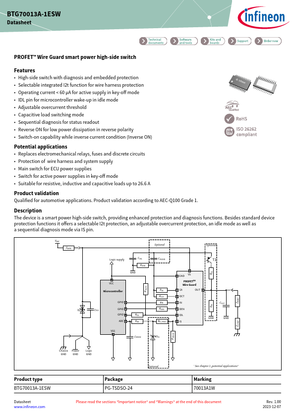 BTG70013A-1ESW Datasheet Preview