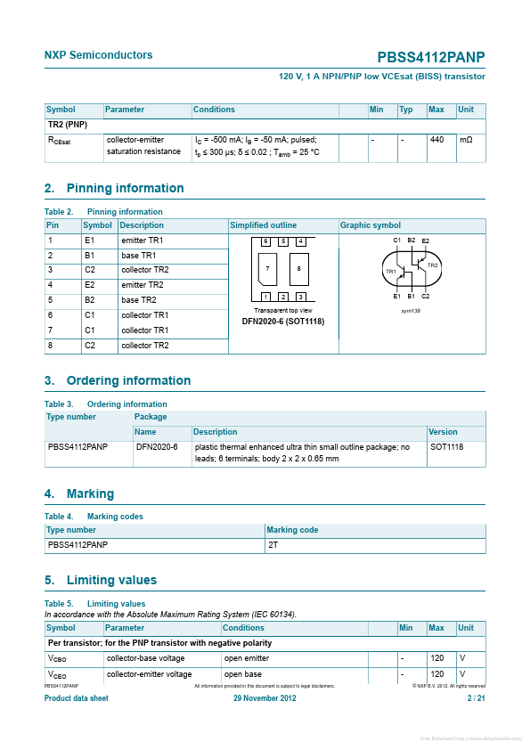 PBSS4112PANP