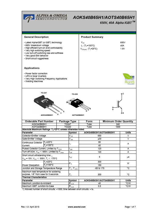 AOTS40B65H1