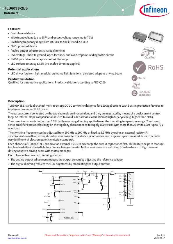 TLD6099-2ES Datasheet Preview