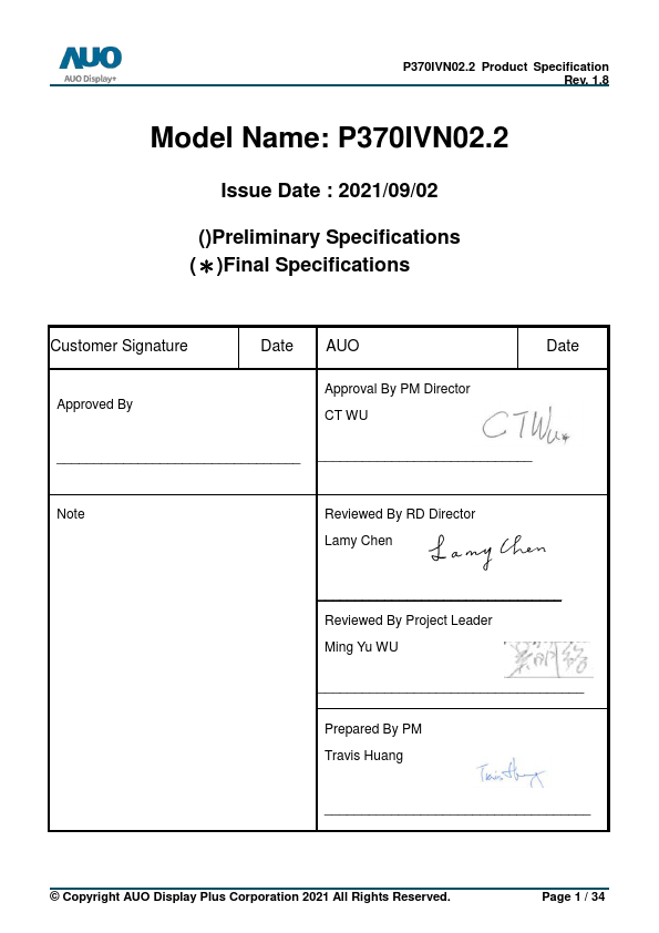 P370IVN02.2 Datasheet Preview