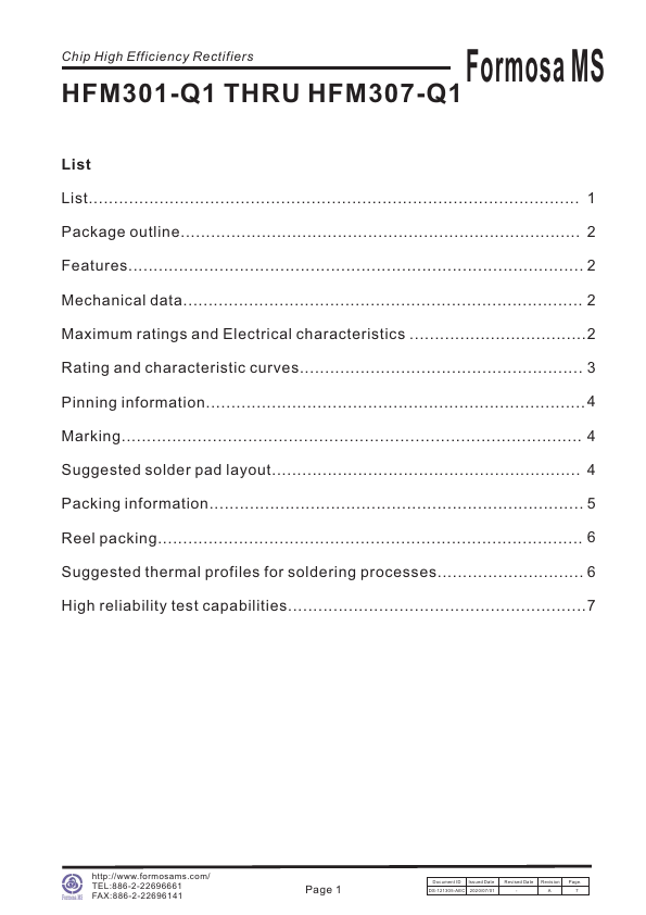 HFM302-Q1 Datasheet Preview