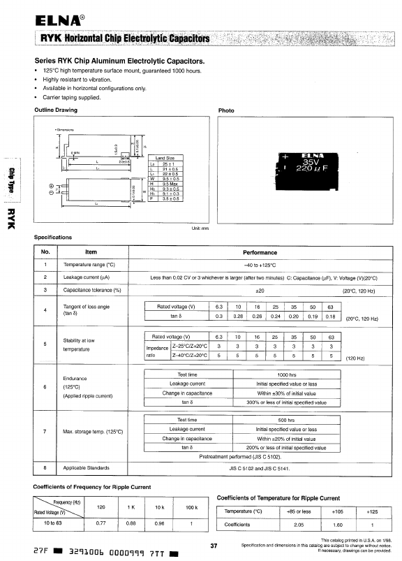 RYK-25V471G5-FL