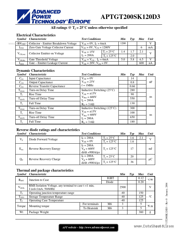 APTGT200SK120D3