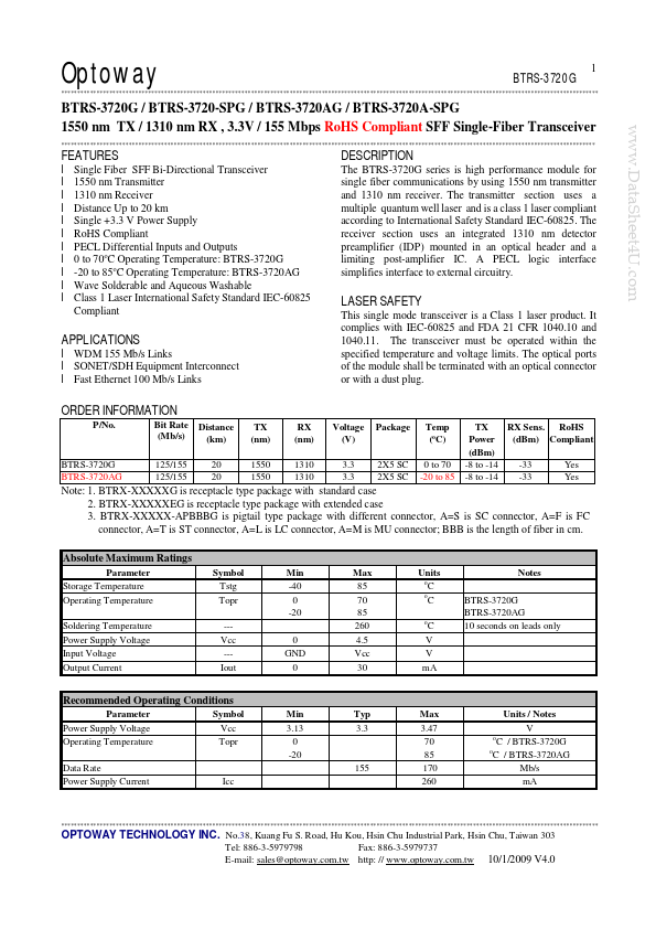 BTRS-3720G