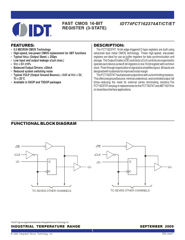 IDT74FCT162374ET