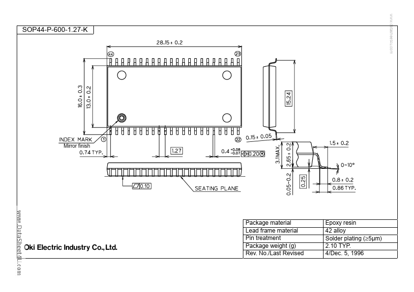 SOP44-P-600-1.27-K