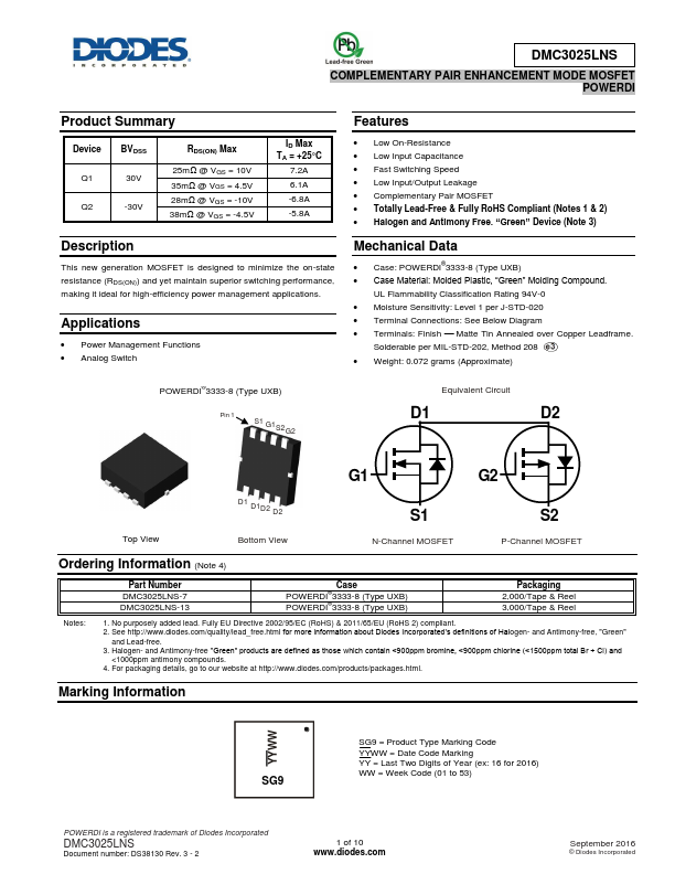 DMC3025LNS