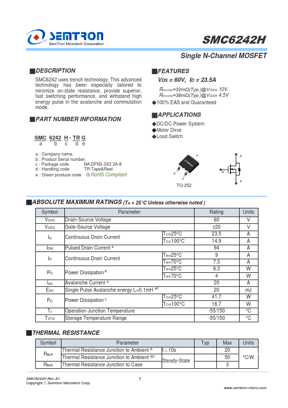 SMC6242H Datasheet Preview