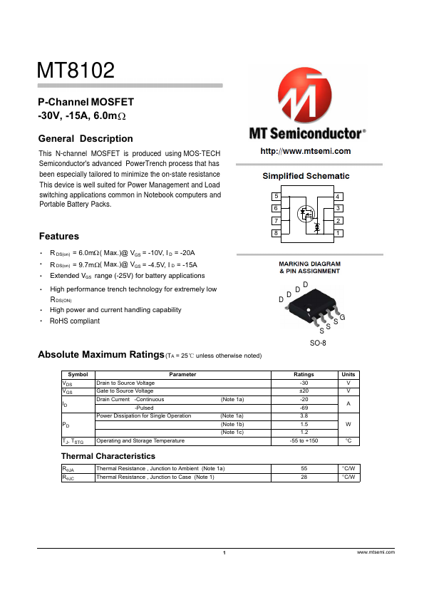 MT8102 Datasheet Preview