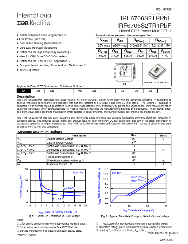 IRF6706S2TR1PBF