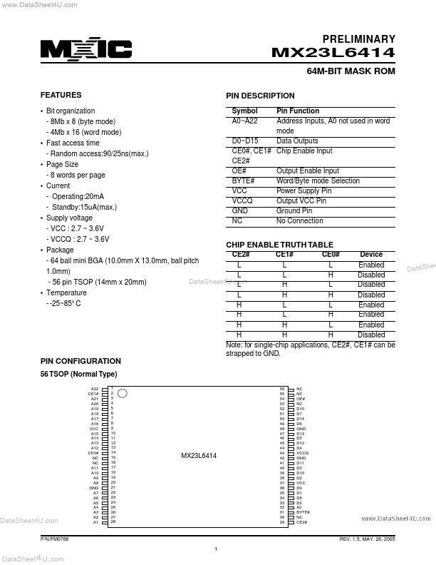 MX23L6414