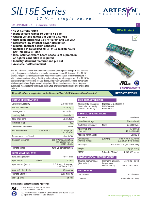 SIL15E-12W3V3-HJ