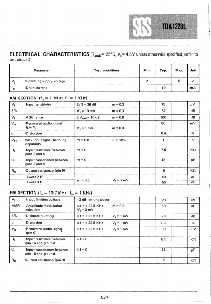 TDA1220L