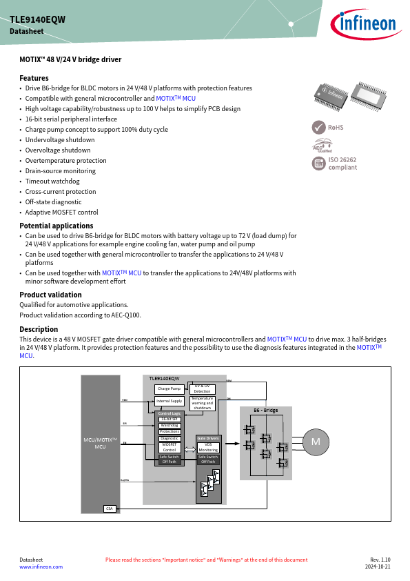 TLE9140EQW Datasheet Preview