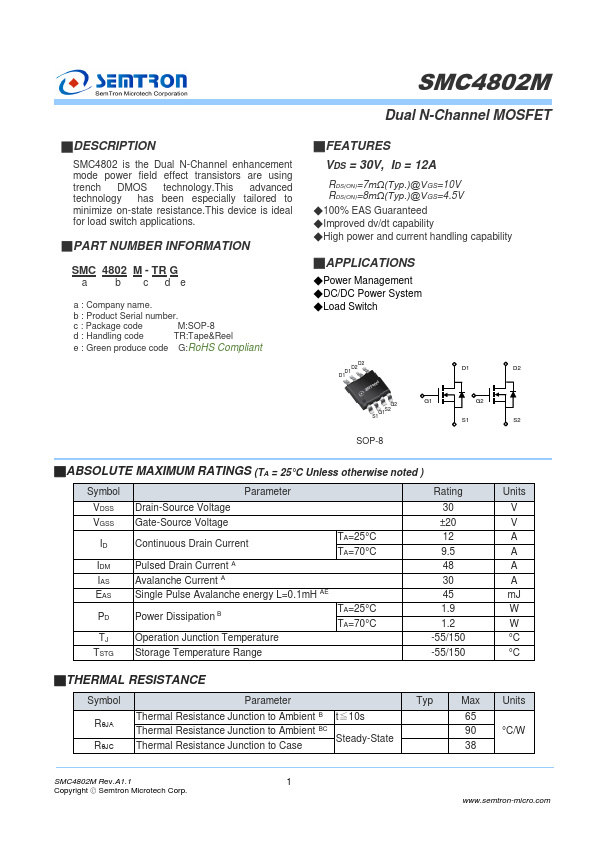 SMC4802M Datasheet Preview