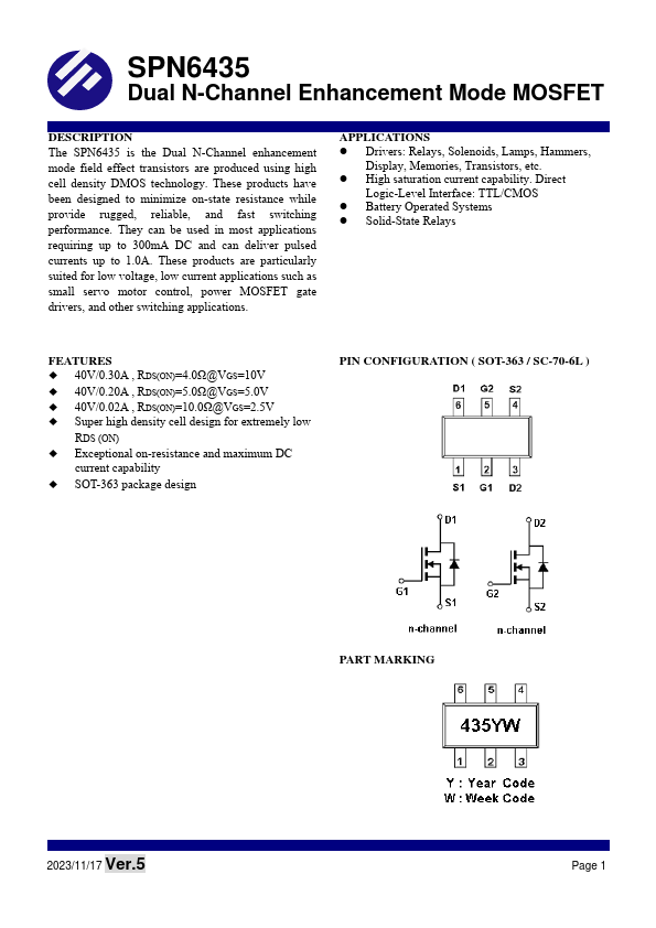 SPN6435 Datasheet Preview