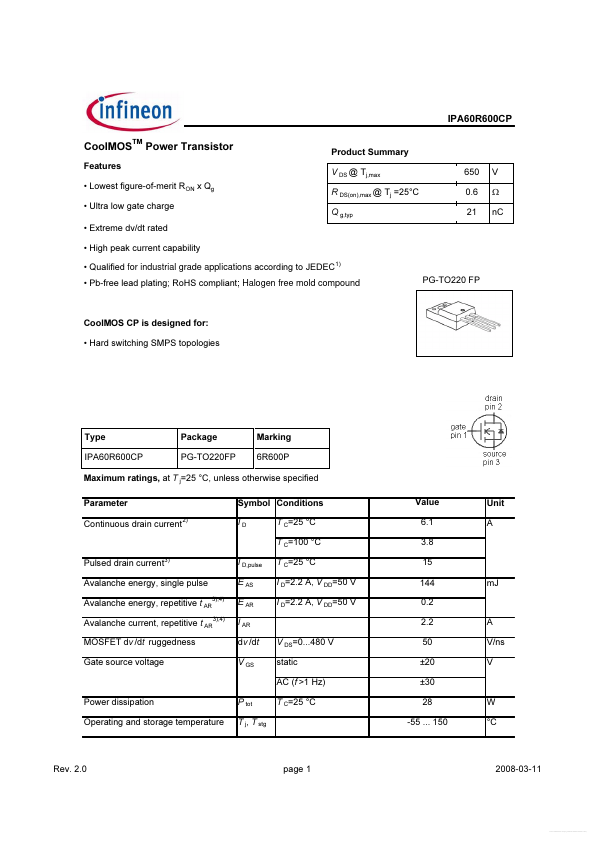 IPA60R600CP