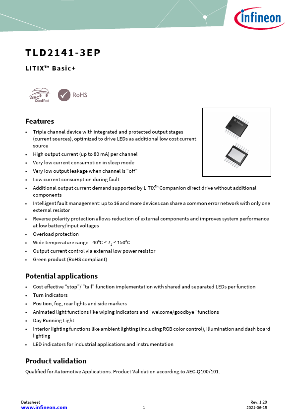 TLD2141-3EP Datasheet Preview