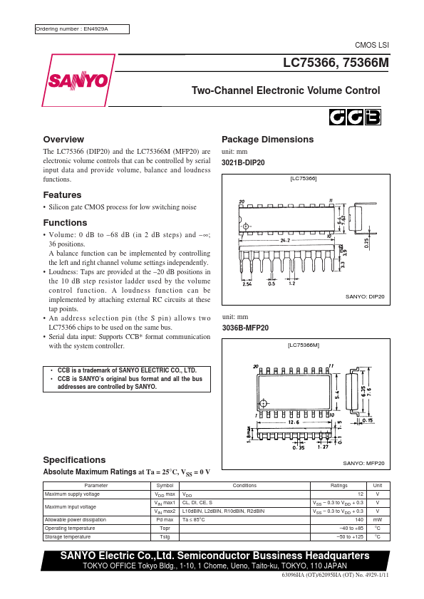 LC75366M