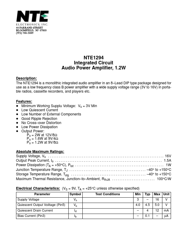 NTE1294