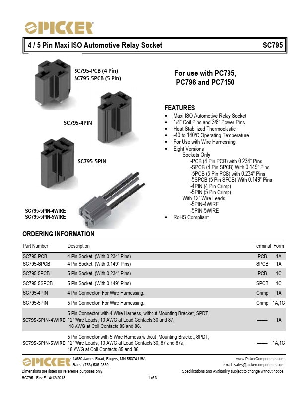 SC795 Datasheet Preview