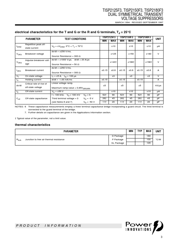 TISP2180F3