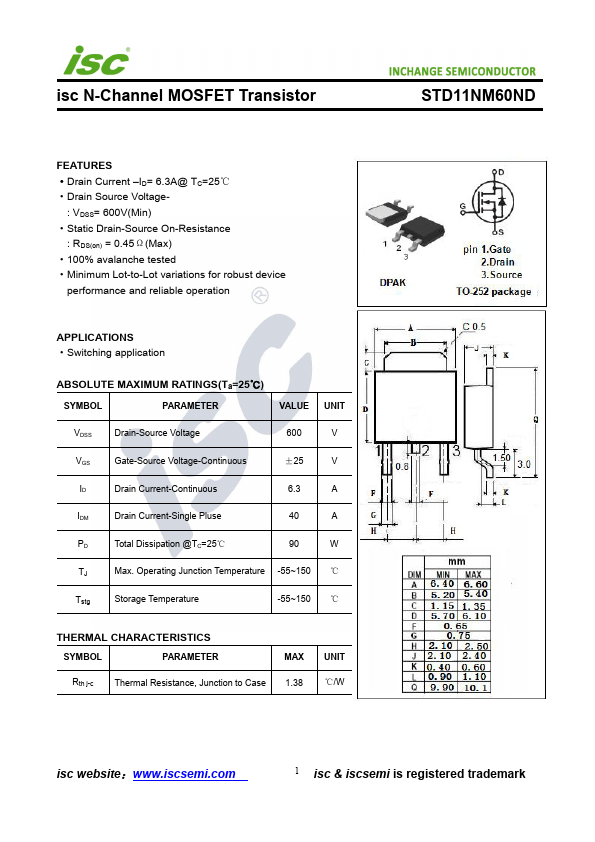 STD11NM60ND