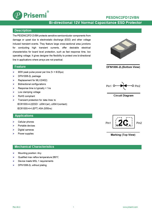 PESDNC2FD12VBN Datasheet Preview