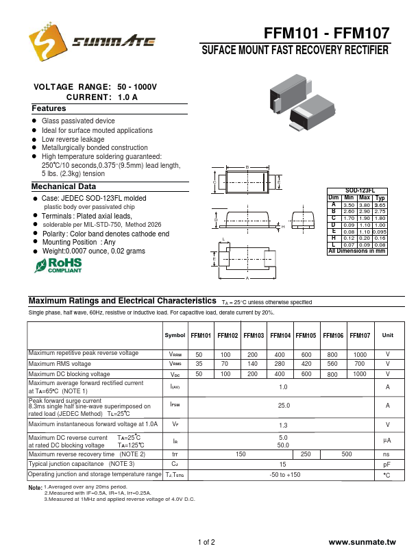 FFM105 Datasheet Preview