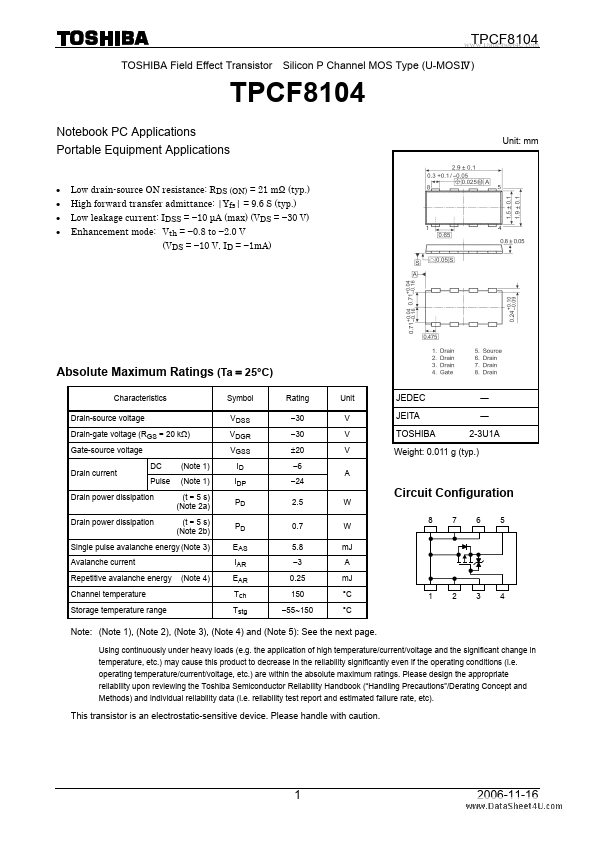 TPCF8104